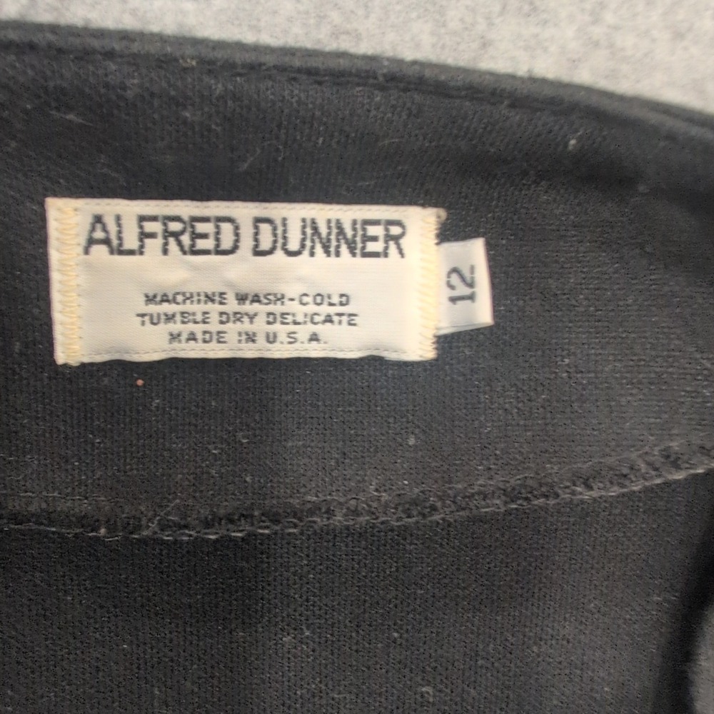 Alfred Dunner Women's Black‎ Open Front Blazer Jacket Size 12 - Picture 2 of 3